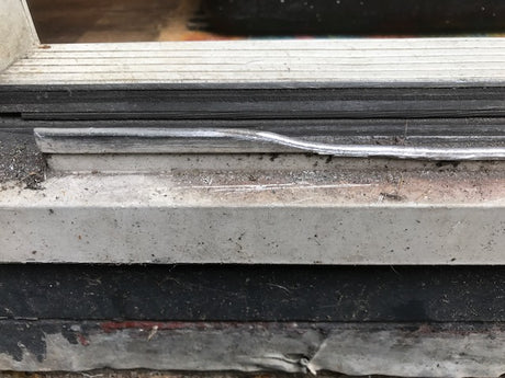 Versleten rail aluminium schuifpui vervangen