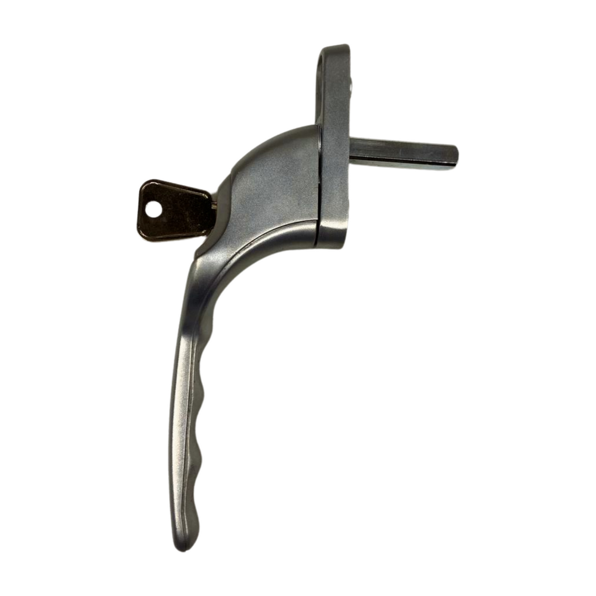 Poignée de fenêtre verrouillable en aluminium, courbée à gauche SKG**
