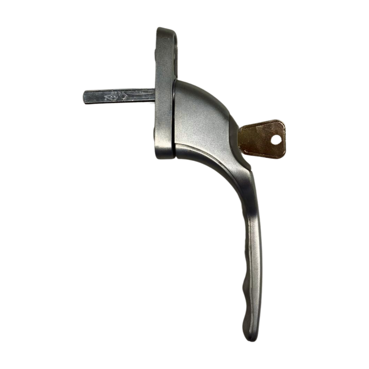 Poignée de fenêtre verrouillable en aluminium, courbée à droite SKG**