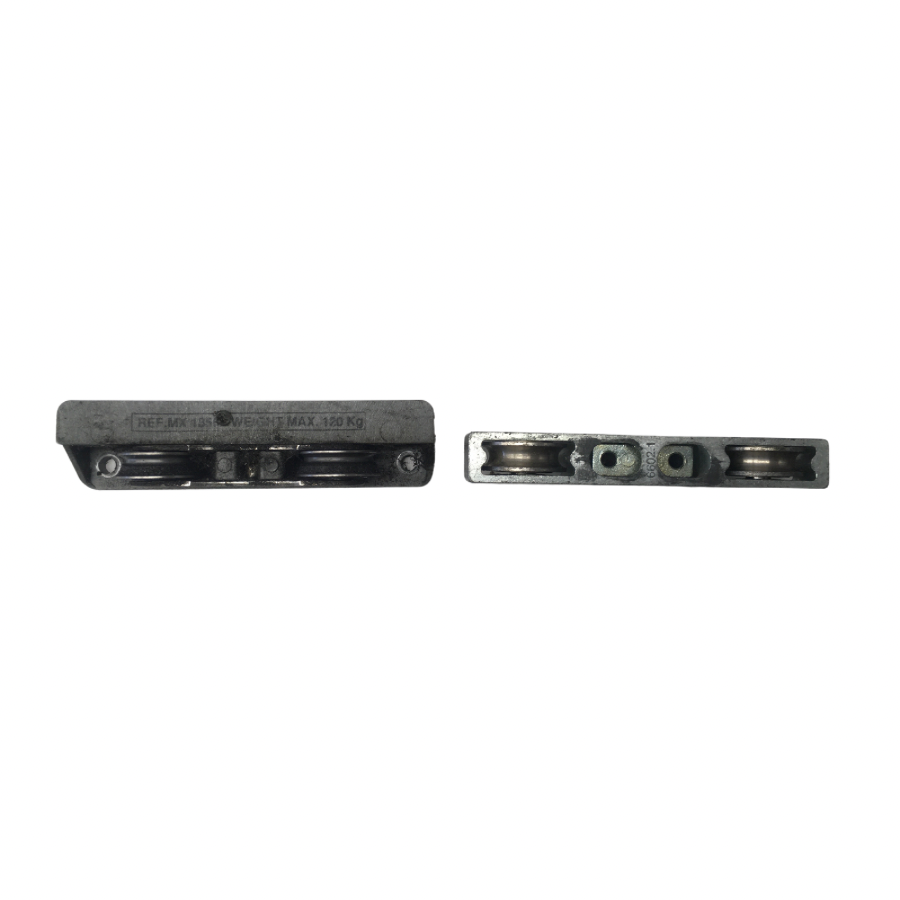 Sobinco stalen dubbele schuifpui wielen tot 100kg 6602-30 met inbouwhoogte 30MM