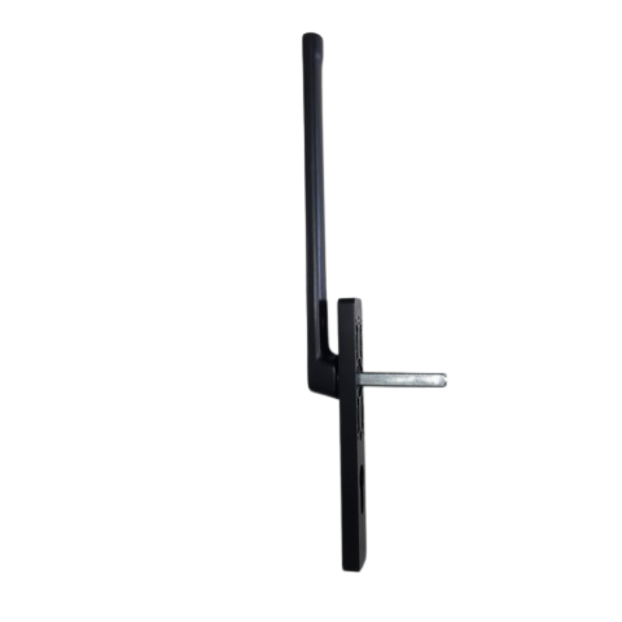 GU sliding door fitting flat handle for the inside without cylinder hole incl screws M6x65