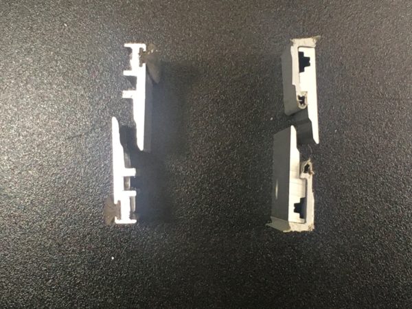 Schuifpui middenstijl afsluiter tot deurhoogte 2900MM