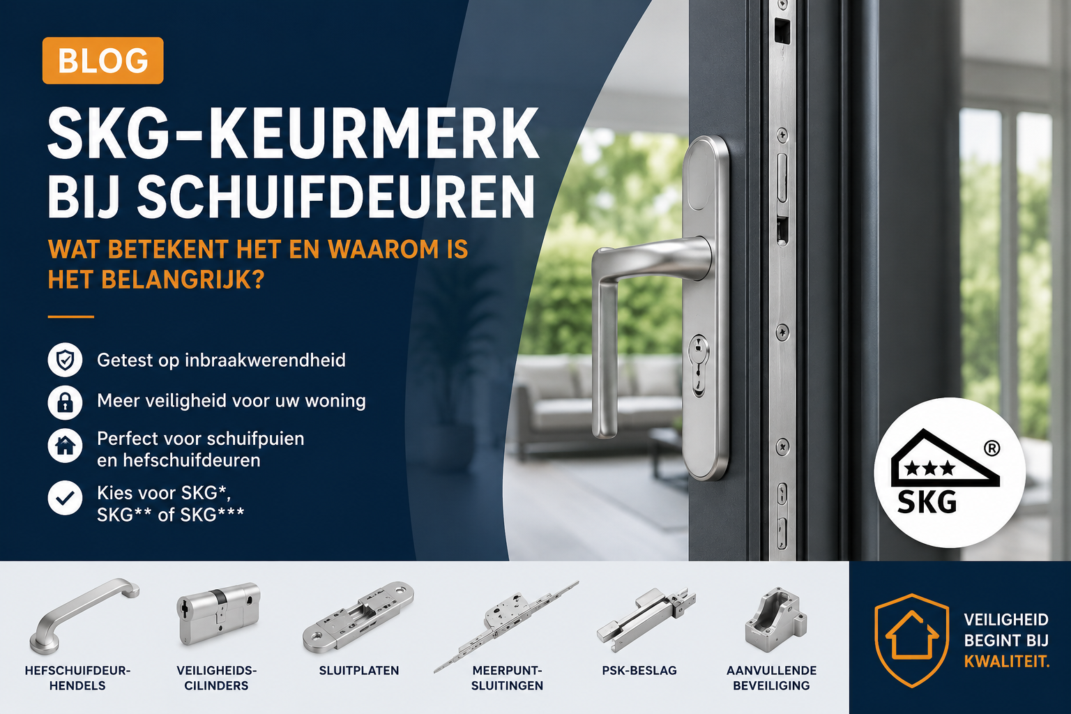 Wat betekent een SKG-keurmerk op schuifdeuronderdelen?