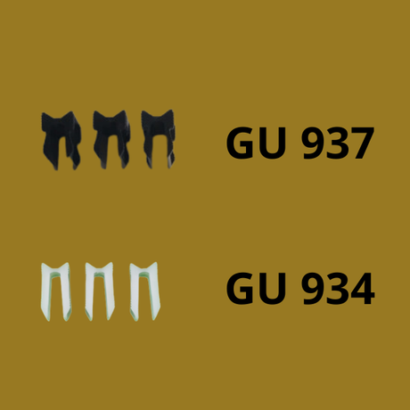 GU hefschuifdeur stanggeleiders: juiste geleiding bij 45 mm en 57 mm sponninghoogte