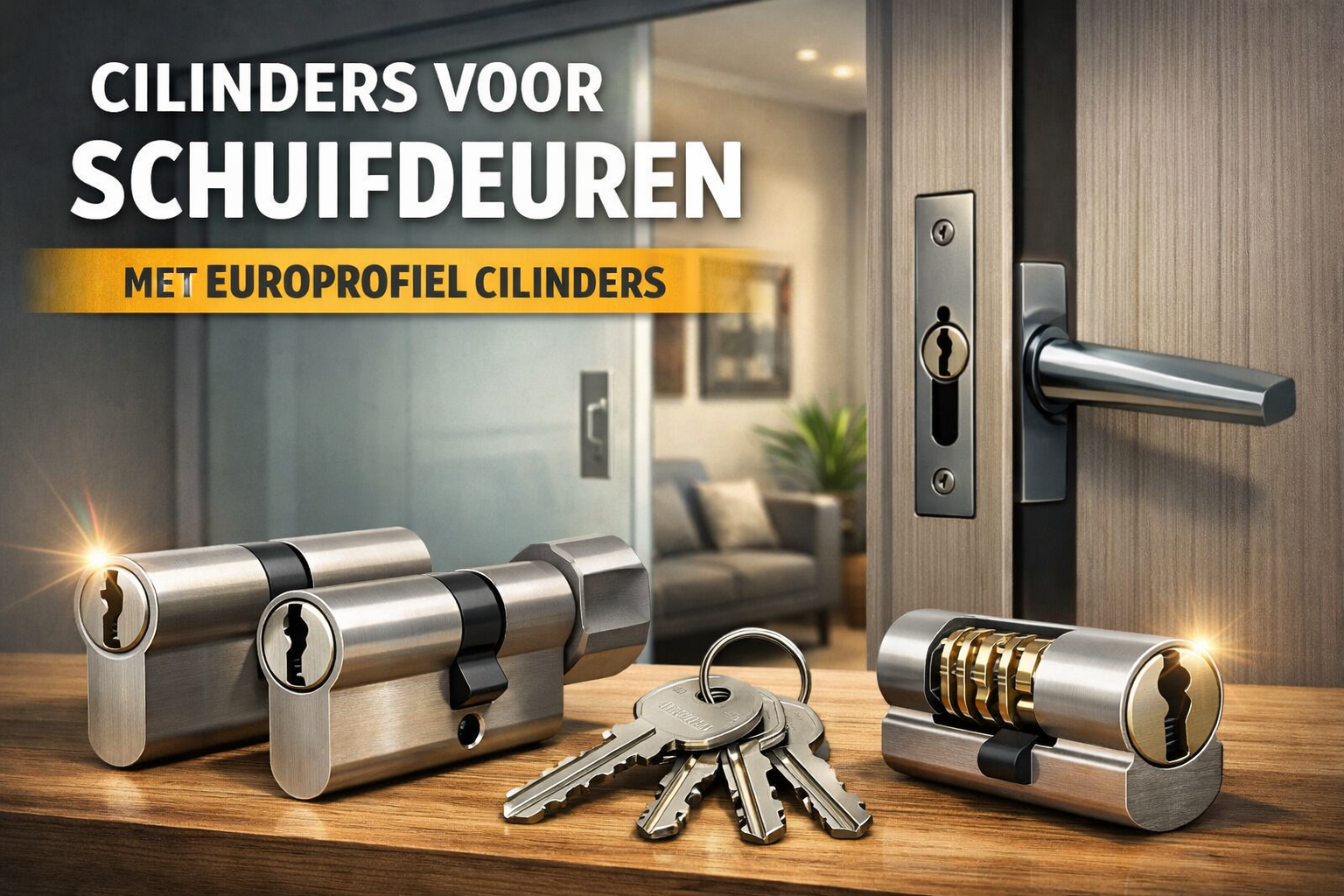 Cilinderslot schuifpui | GU & Siegenia | SKG**