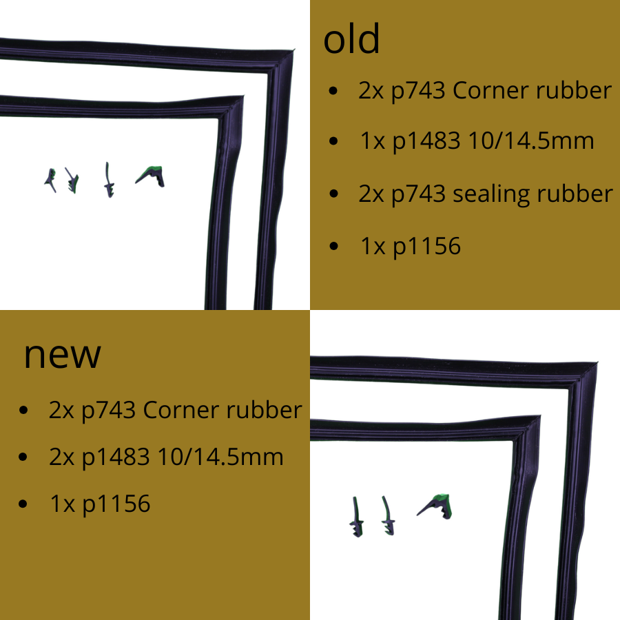 Het juiste rubberpakket voor je GU hefschuifpui: oud type, nieuw type en middenstijlafstand