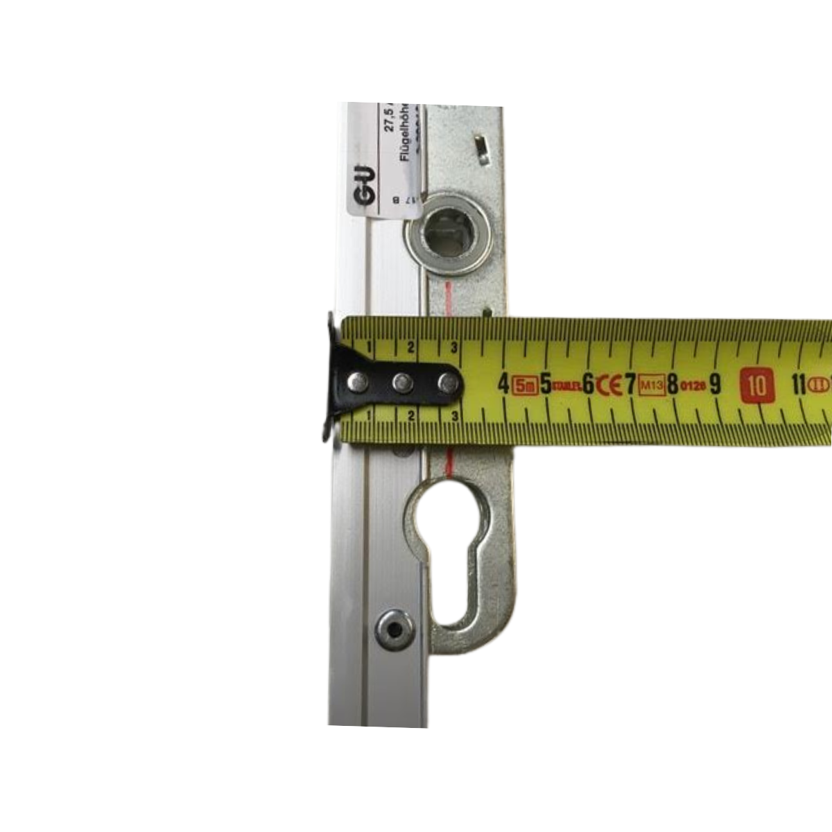 Schuifpui slot GU 937 voor deurhoogte 1865-2365 millimeter en doornmaat 27,5 millimeter